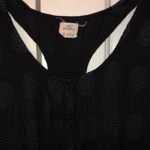 O’Neill Black racer back tank top